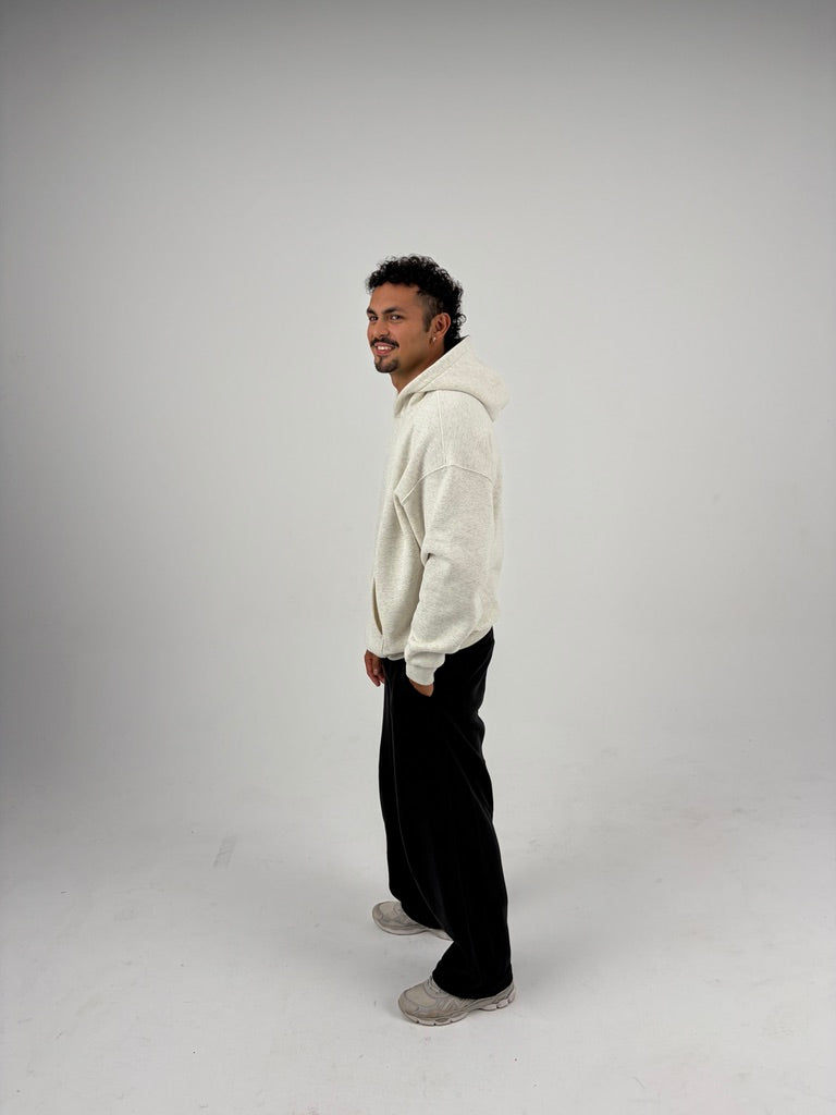 Oversized Hoodie - Oatmeal Grey