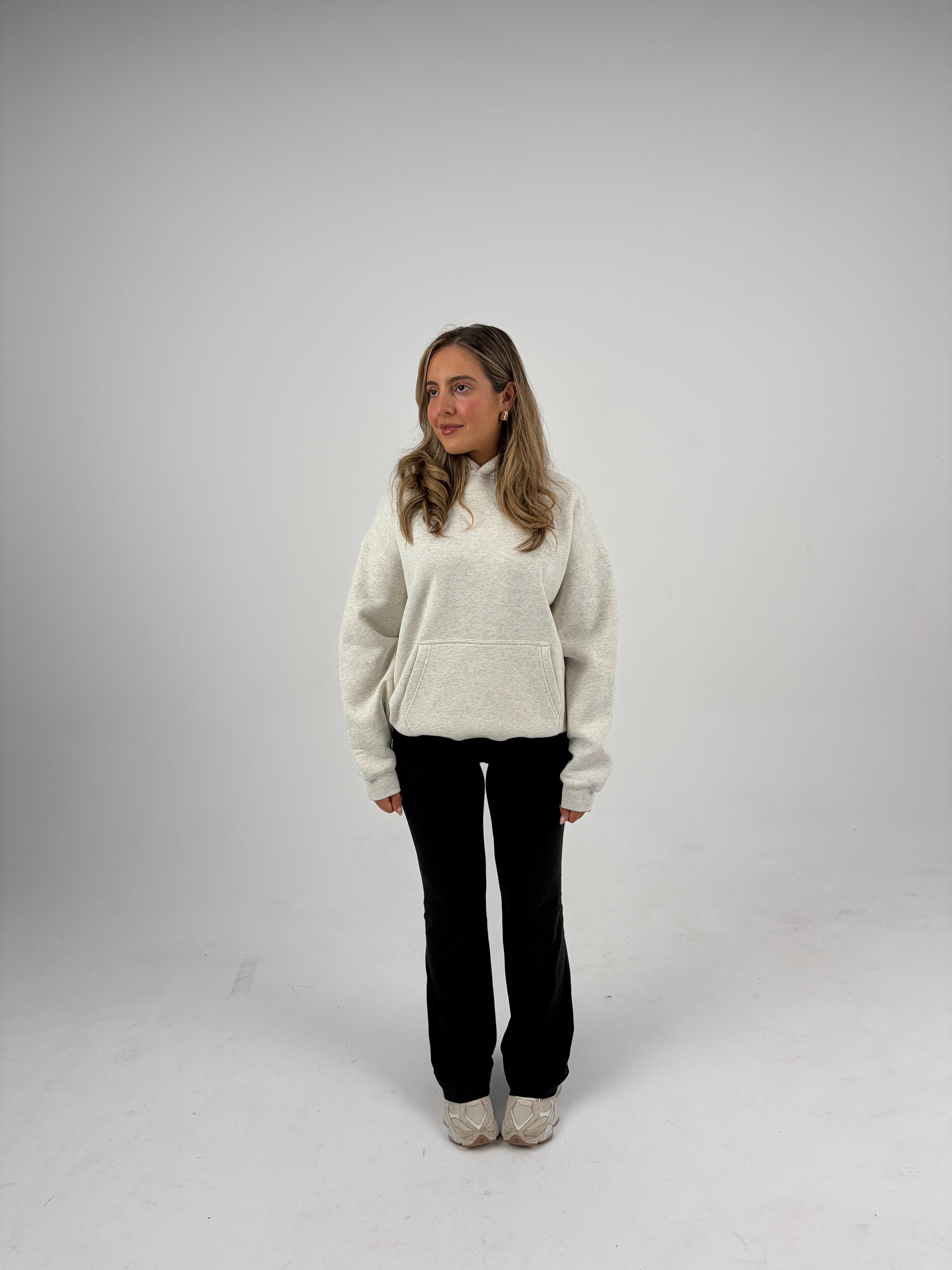 Oversized Hoodie - Oatmeal Grey