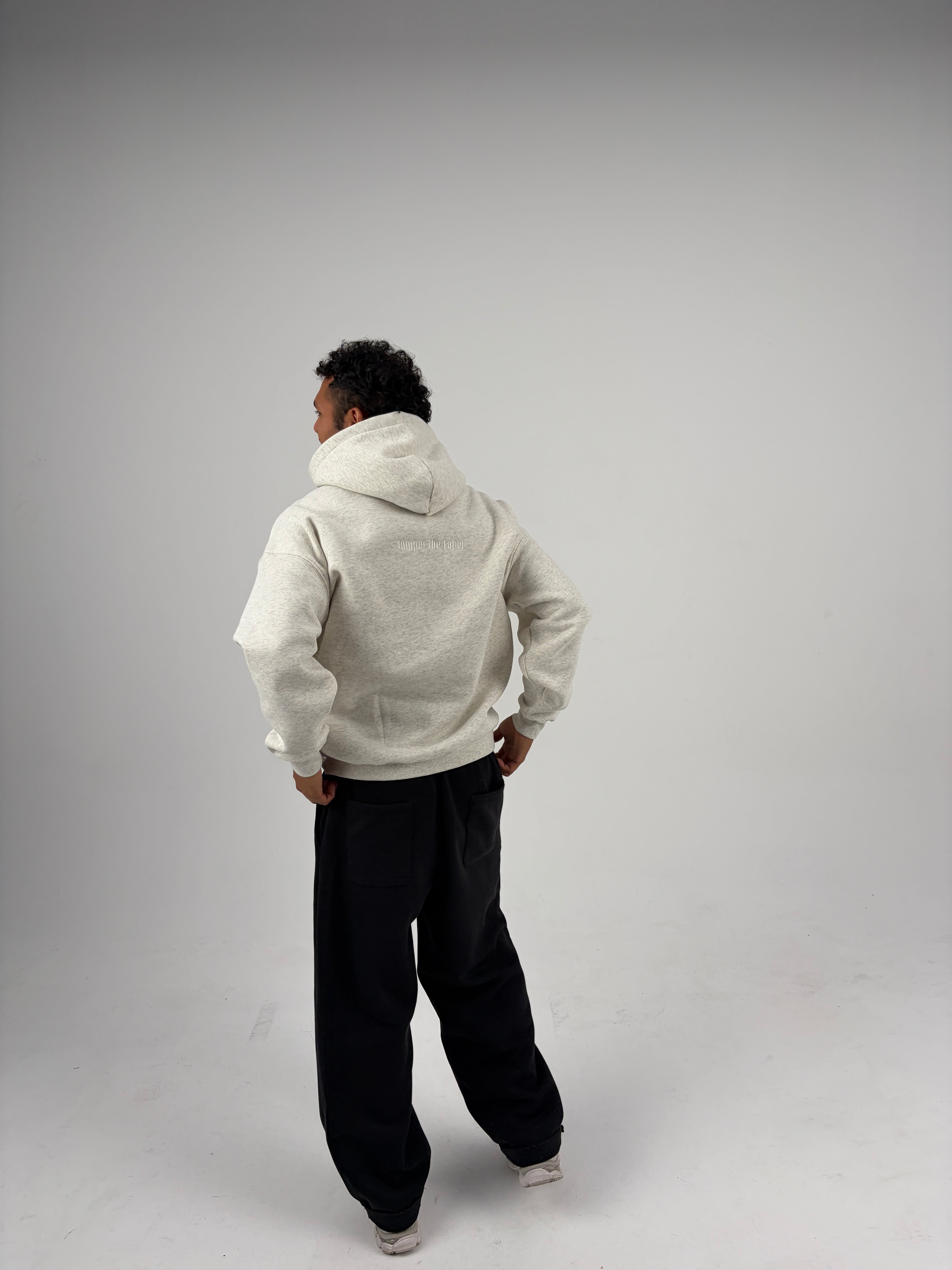 Oversized Hoodie - Oatmeal Grey