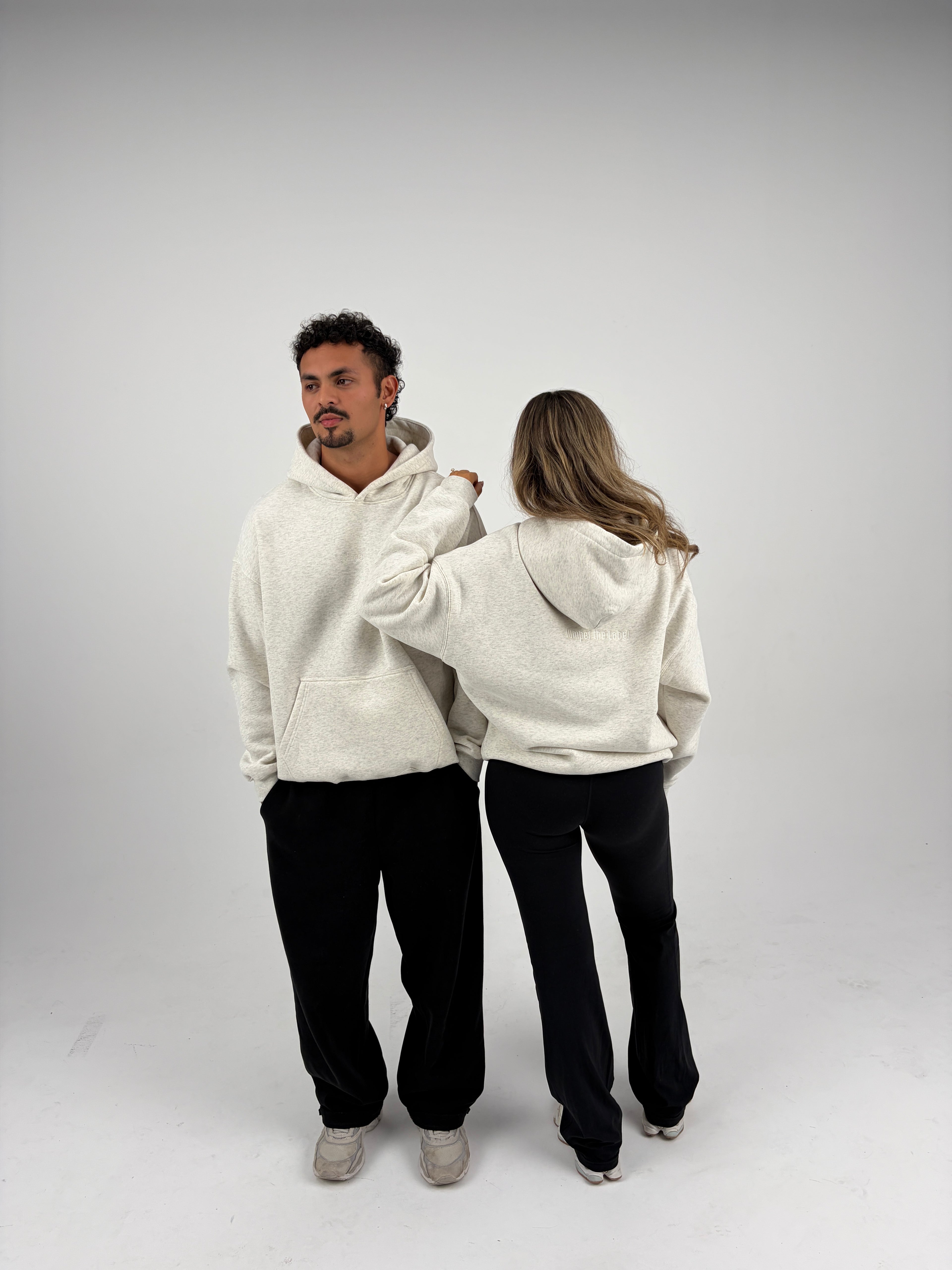 Oversized Hoodie - Oatmeal Grey