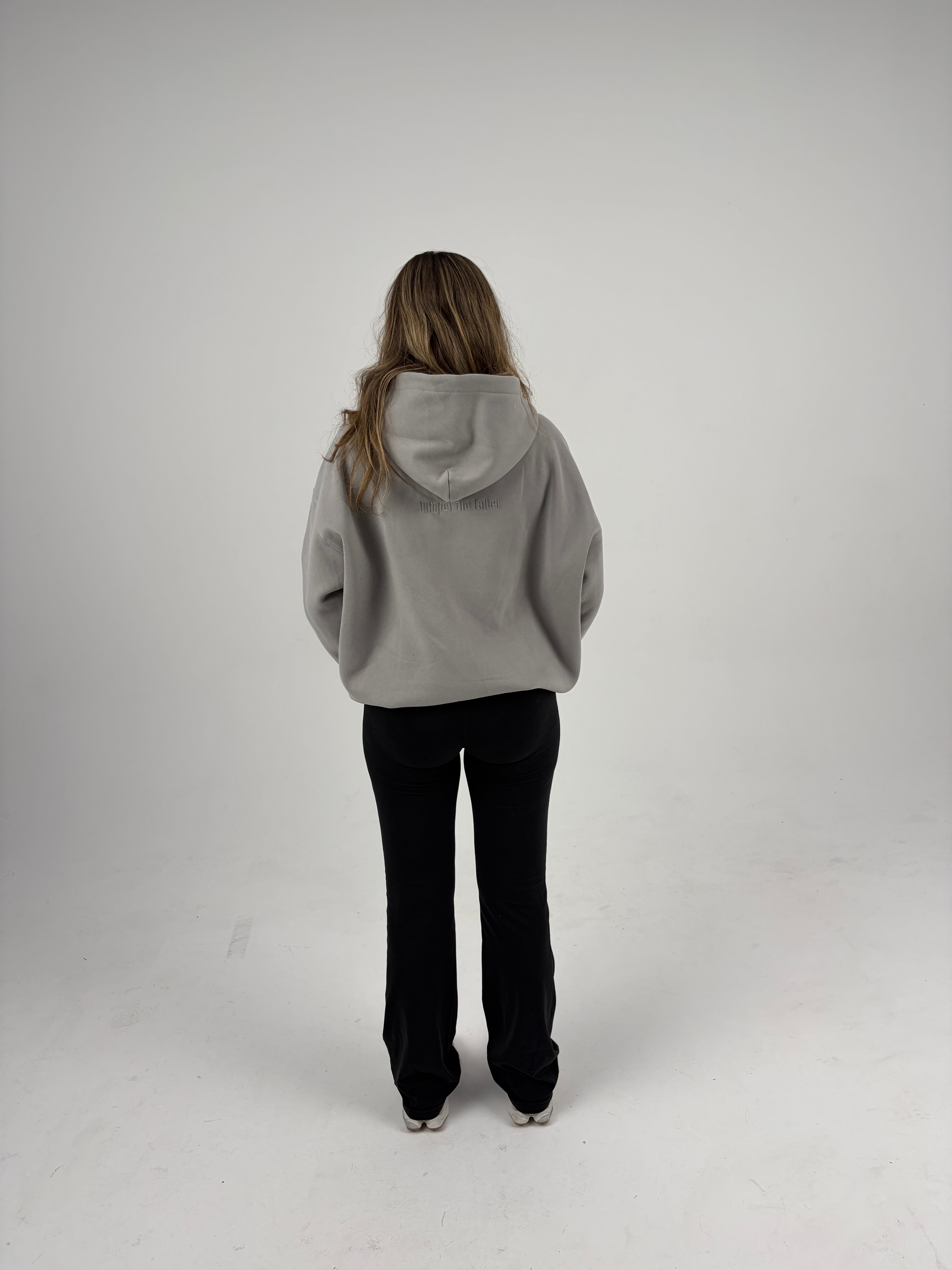 Oversized Zip Hoodie - Stone