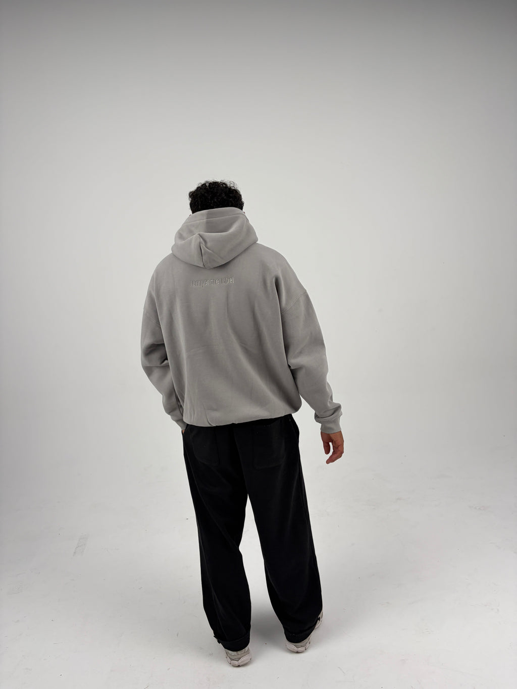 Oversized Zip Hoodie - Stone