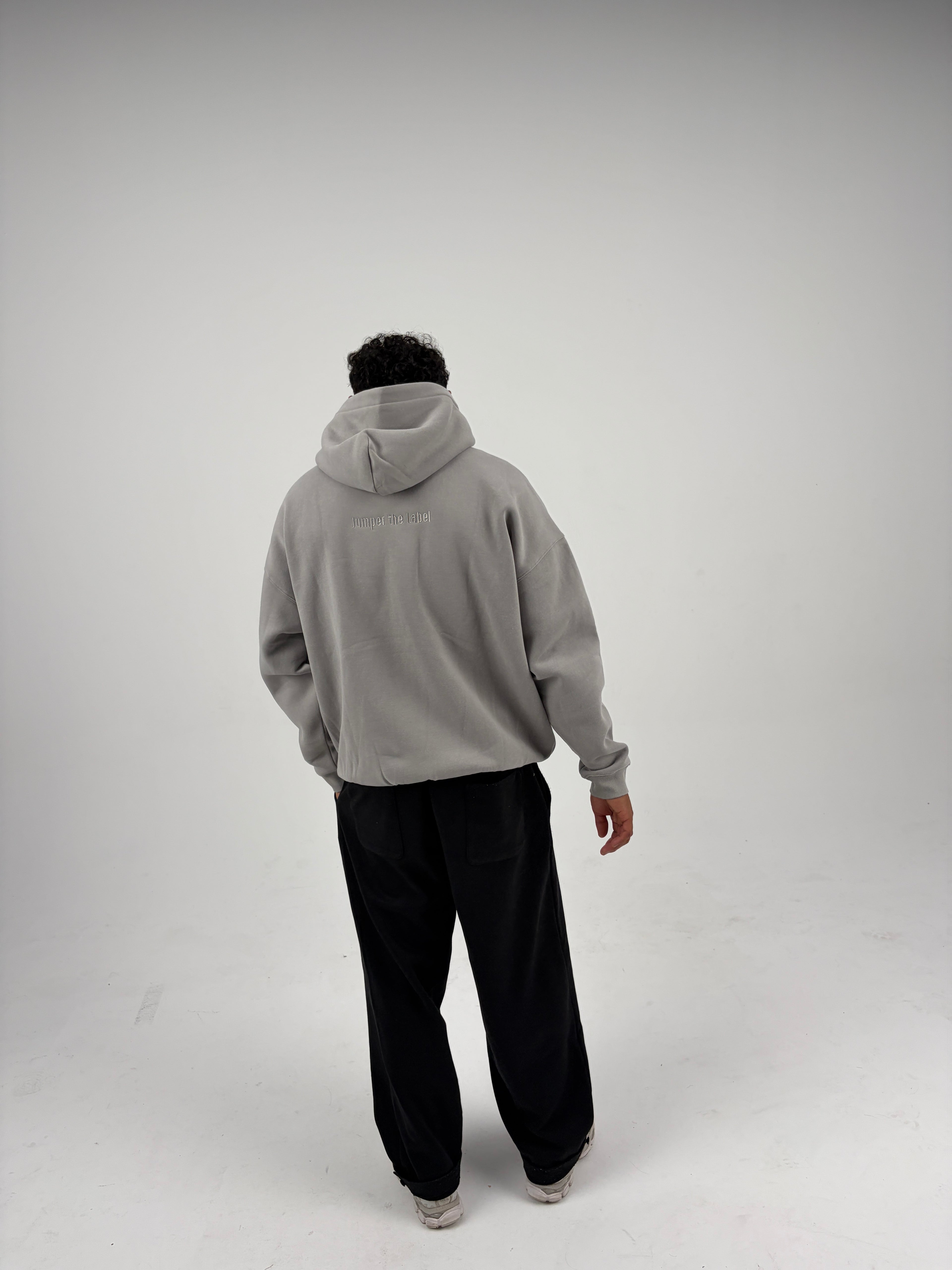 Oversized Zip Hoodie - Stone