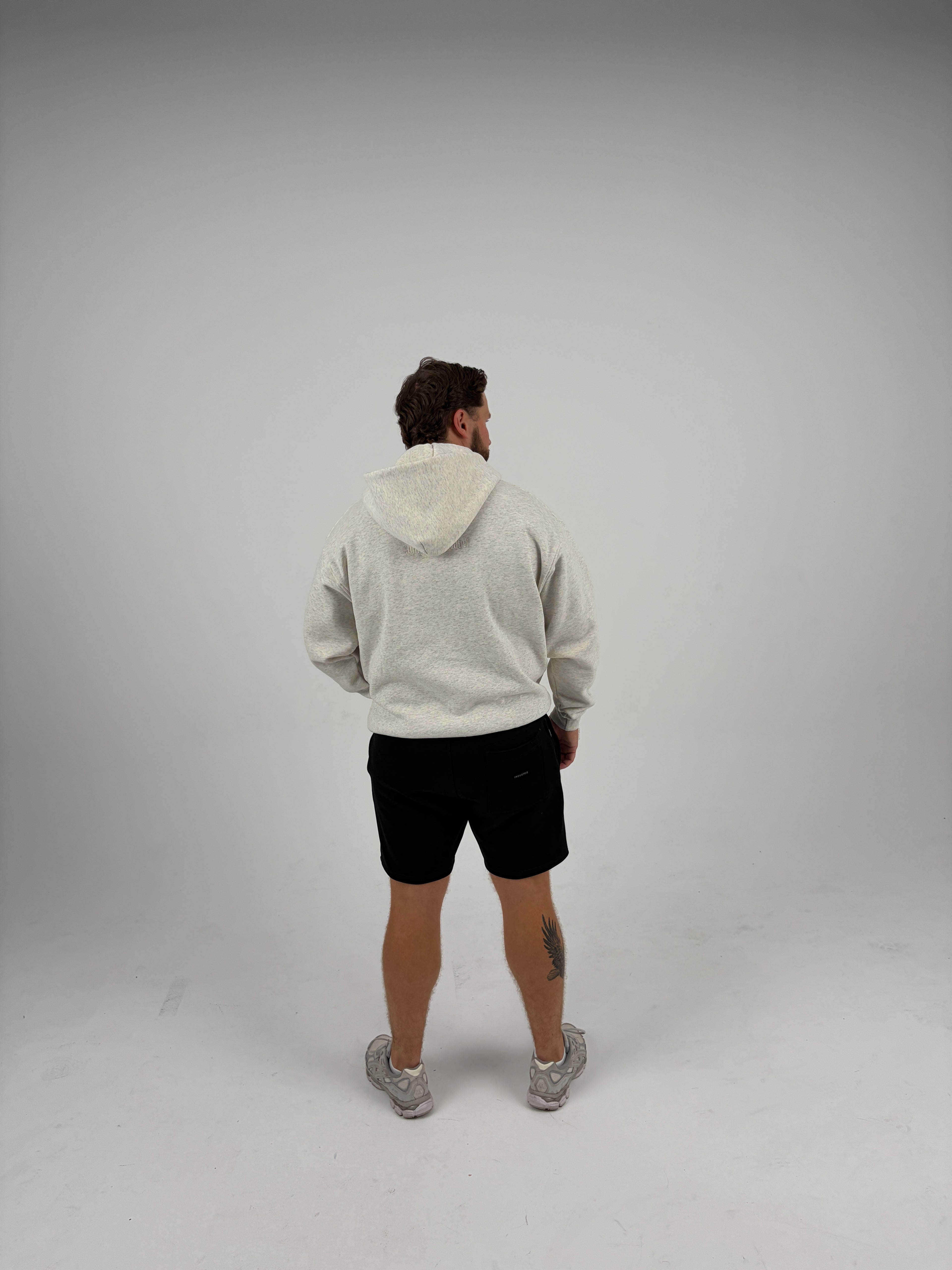 Oversized Zip Hoodie - Oatmeal Grey