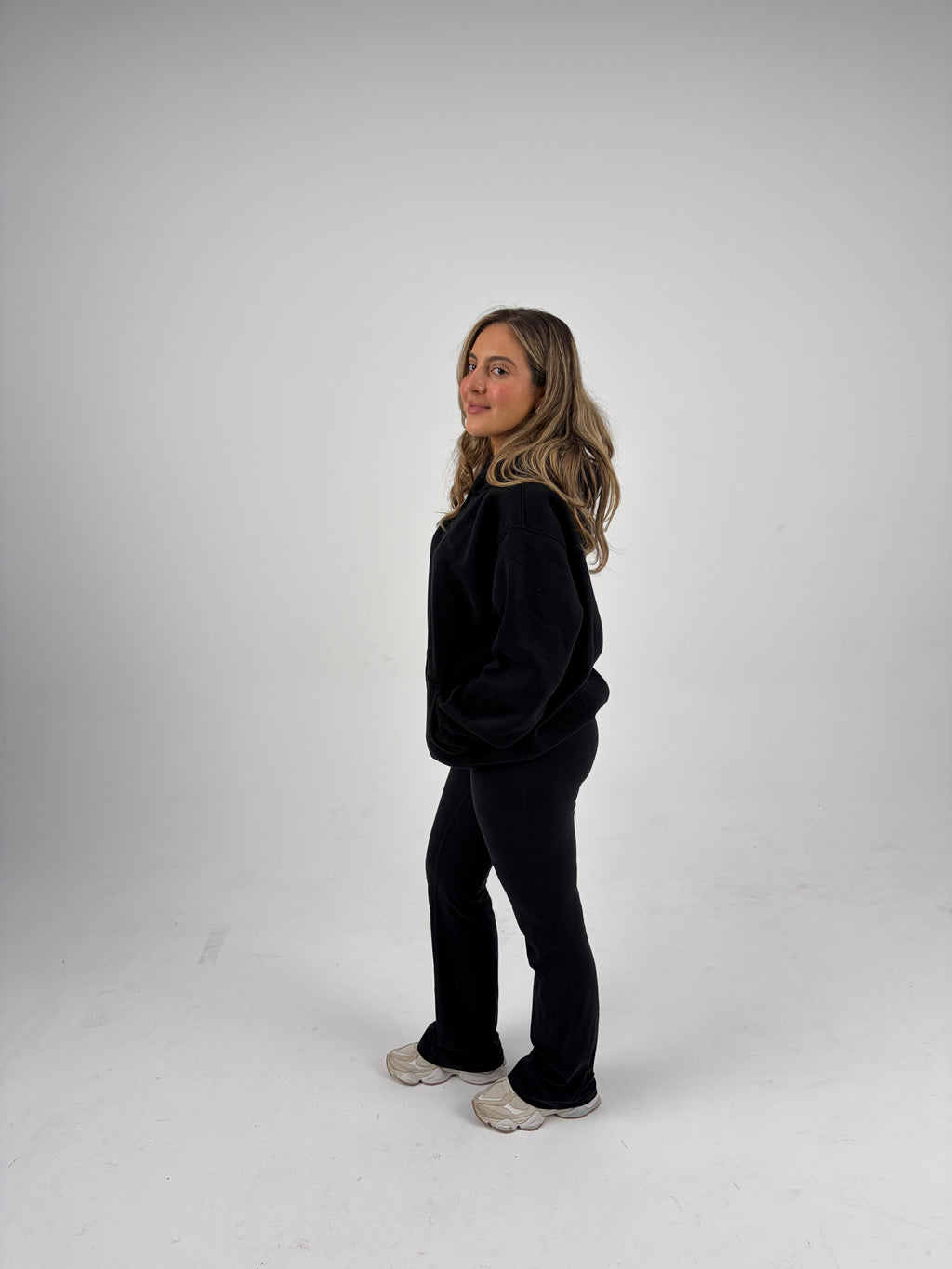 Oversized Zip Hoodie - Black