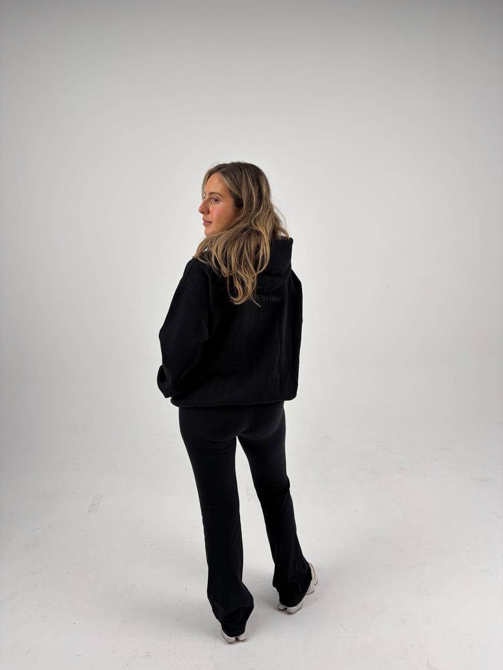 Oversized Zip Hoodie - Black