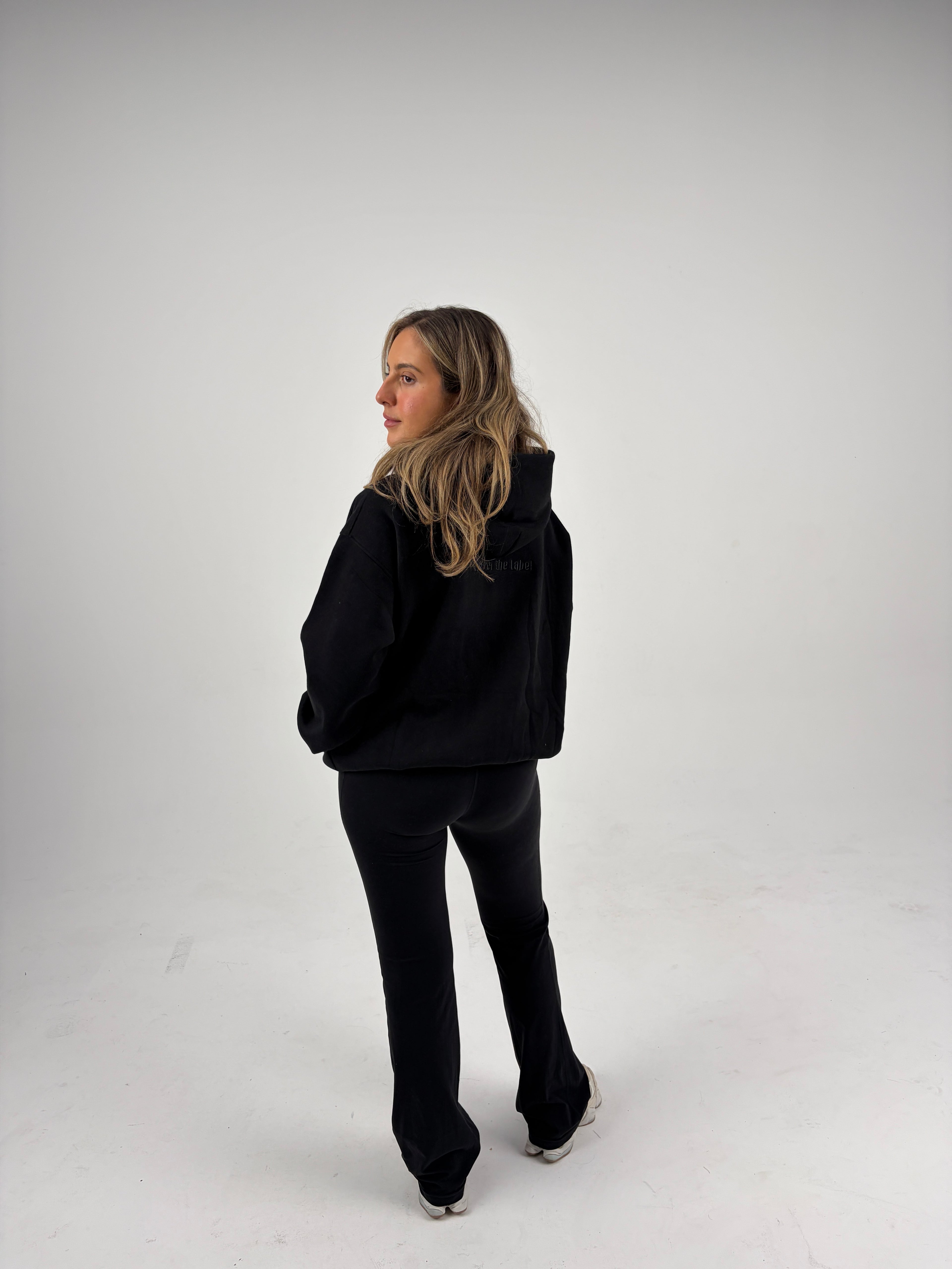 Oversized Zip Hoodie - Black