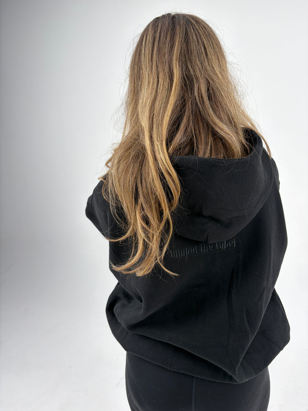 Oversized Zip Hoodie - Black