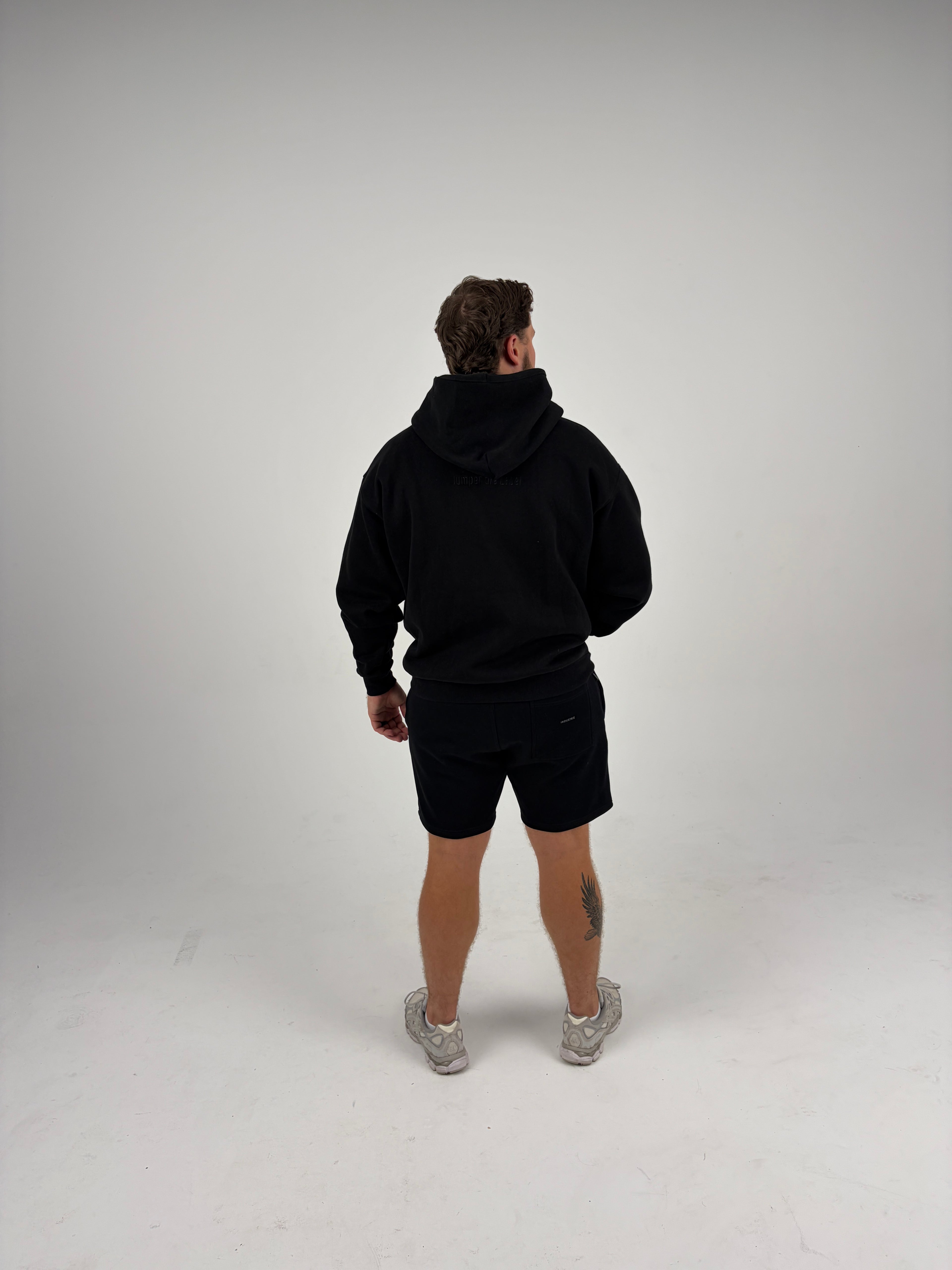 Oversized Zip Hoodie - Black