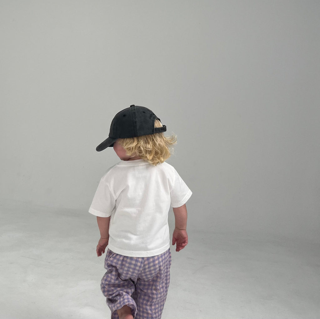 Mini Essential Cap - Washed Black