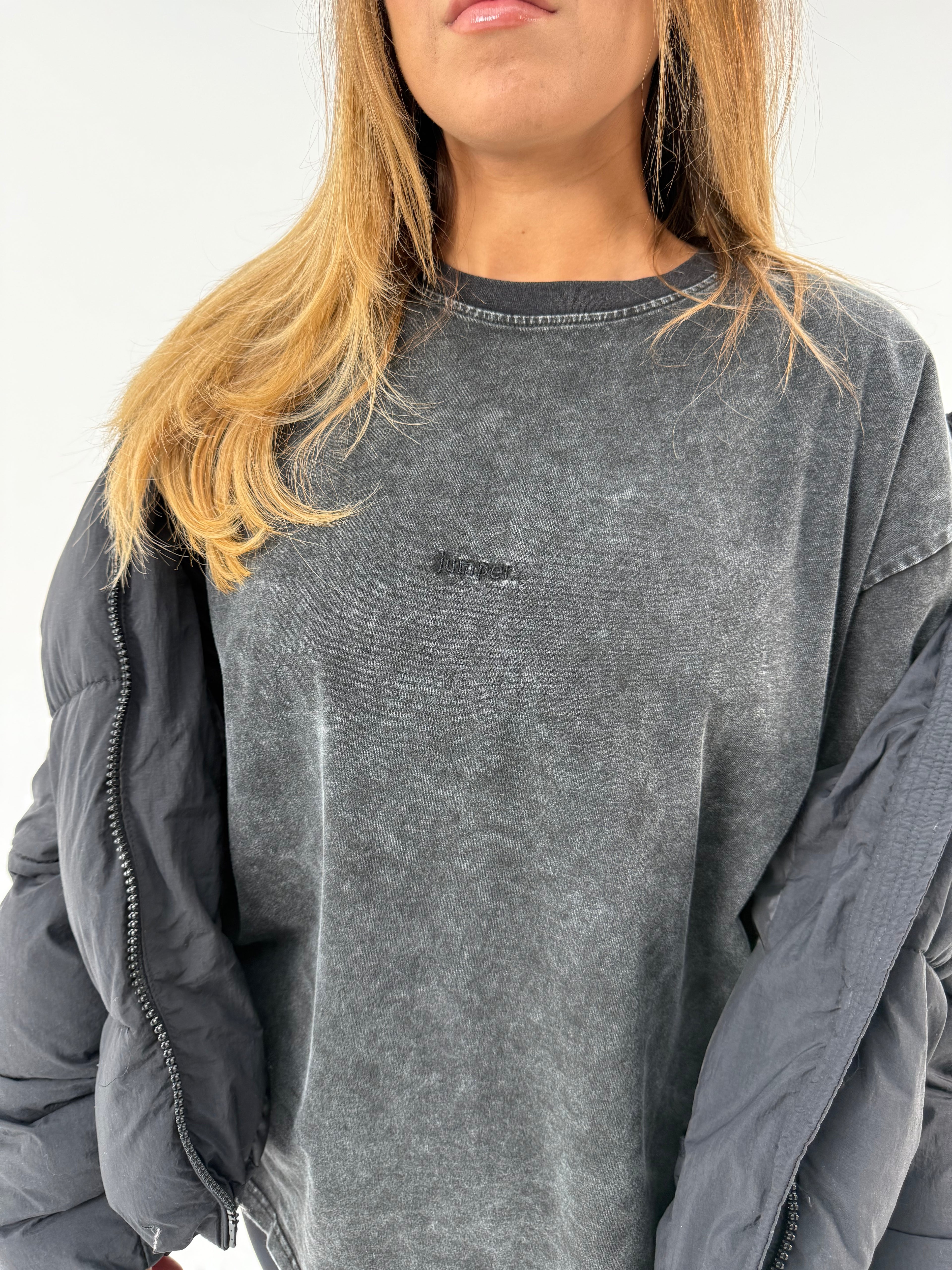 Oversized T-Shirt - Washed Black