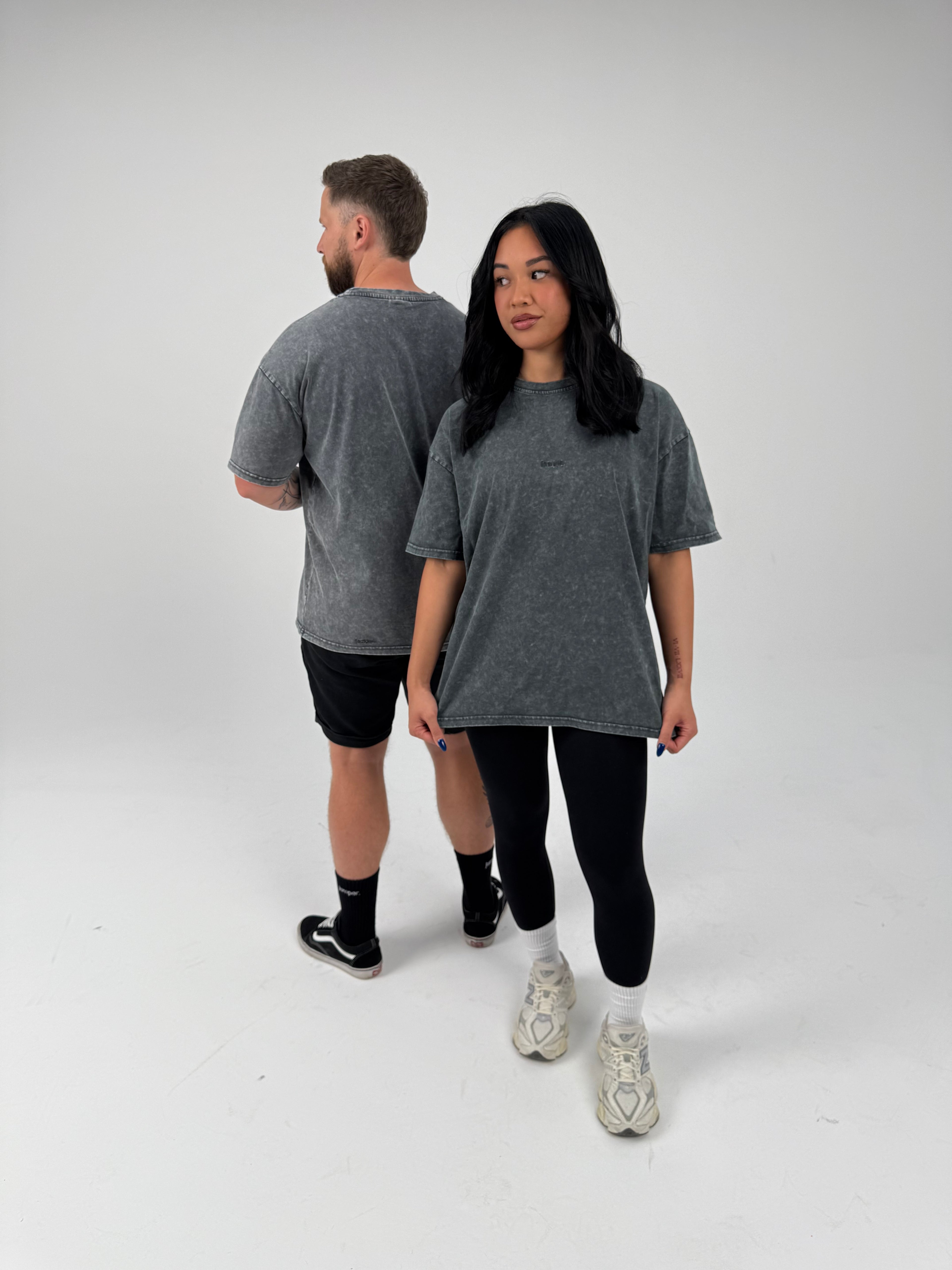 Oversized T-Shirt - Washed Charcoal